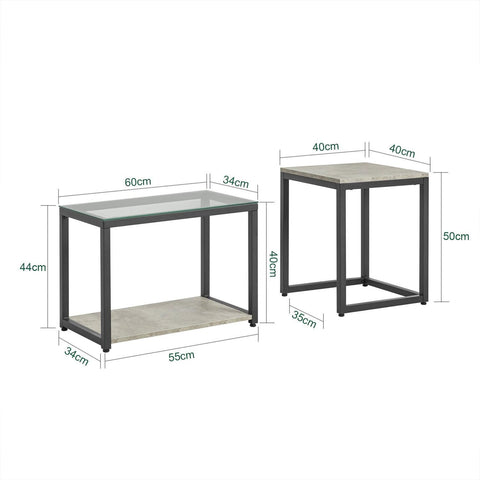 Sobuy seeria laudmetalli- ja puitkiudude laud hall FBT35-HG