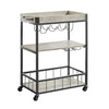 Sobuy Serving haagised, mille ratastel on Tray Stand Kitchen Trolleys (FKW56-HG)