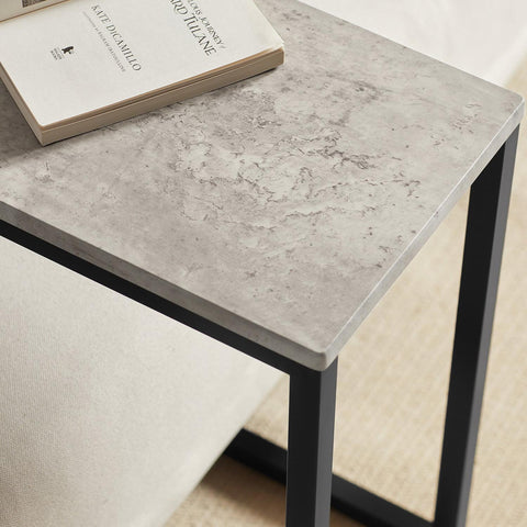 Sobuy kohvilaud metall ja kiibikad hall FBT44-HG