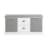 Sobuy Storage Bench Padlow koos kiudlauaga hall FSR66-HG