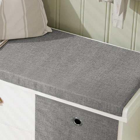 Sobuy Storage Bench Padlow koos kiudlauaga hall FSR66-HG