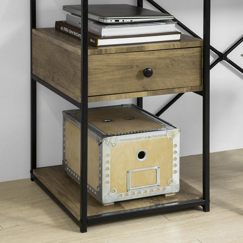 Sobu arvutilaud puidukiust ja metallist beeži fwt61-n