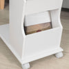 Sobuy kohvilaud ratastega valge fbt67-w