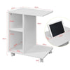 Sobuy kohvilaud ratastega valge fbt48-w
