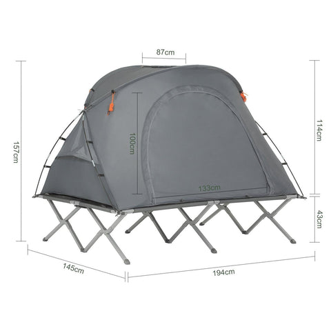 Sobuy 2-persel metall ja polüpropüleenhall OGS60-L-HG
